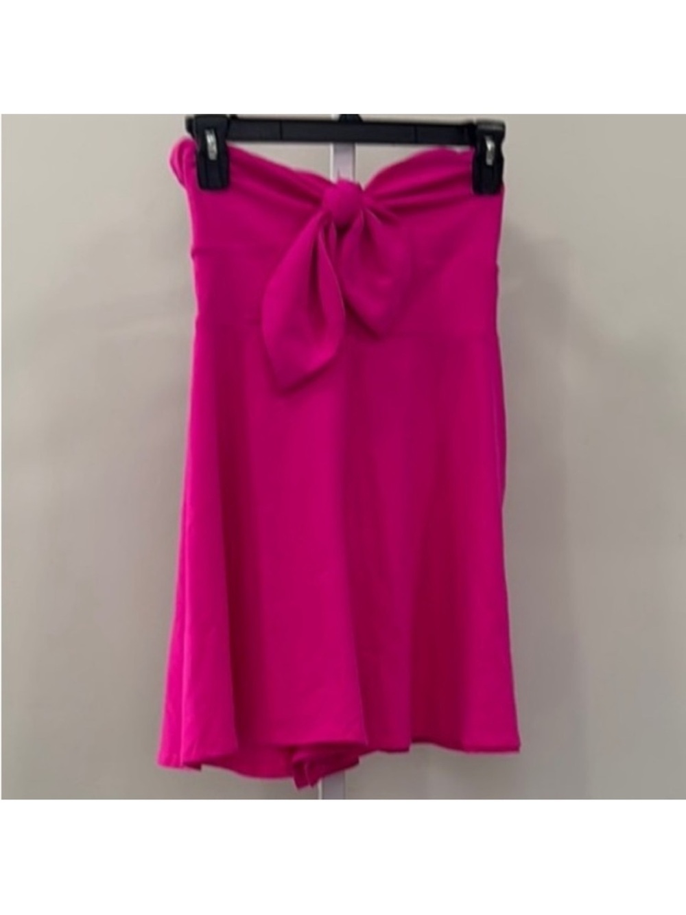 New Susana monaco tie front strapless romper pink